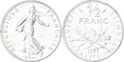 World Coins - Coin, France, 1/2 Franc, 1977