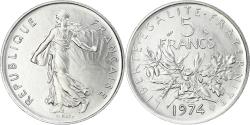World Coins - France, Semeuse, 5 Francs, 1974, Paris, série FDC, , Cupronickel