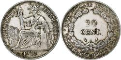 World Coins - Indochine, 20 Cent, 1923, Paris, , Silver, Lecompte #223, 5.43