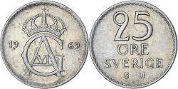 World Coins - Coin, Sweden, 25 Öre, 1969