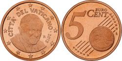 World Coins - VATICAN CITY, Benedict XVI, 5 Euro Cent, Proof, 2013, Rome, Copper Plated Steel