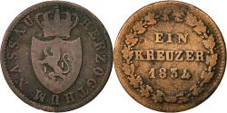 World Coins - German States, NASSAU, Wilhelm, Kreuzer, 1834, Wiesbaden, , Copper