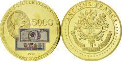 World Coins - France, Medal, Les Anciens Francs, billet de 5000 Francs Victoire, 2009,