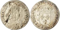 World Coins - Coin, France, Louis XIV, 1/12 Écu à la mèche longue, 1/12 ECU, 10 Sols, 1659