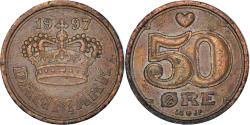 World Coins - Coin, Denmark, 50 Öre, 1997