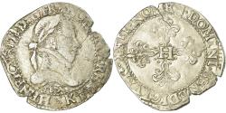 World Coins - Coin,France, Henri III, Franc au Col Plat, 1583, Bordeaux,,Sombart:4714