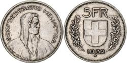 World Coins - Coin, Switzerland, 5 Francs, 1932, Bern, , Silver, KM:40