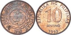 World Coins - Philippines, 10 Sentimos, 1995