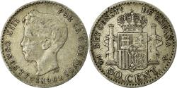 World Coins - Coin, Spain, Alfonso XIII, 50 Centimos, 1896, Madrid, , Silver, KM:705
