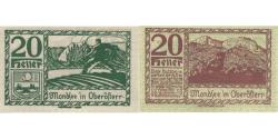 World Coins - Banknote, Austria, Mondsee, 20 Heller, paysage, 1920 UNC(63) Mehl:FS 626a1