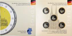 World Coins - Germany, 2€ x 5, Kölner Dom, BU, 2011, Bi-Metallic,