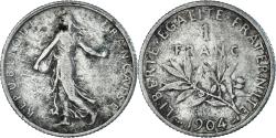 World Coins - Coin, France, Semeuse, Franc, 1904, Paris, , Silver, KM:844.1