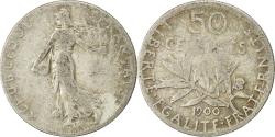 World Coins - Coin, France, Semeuse, 50 Centimes, 1900, Paris, , Silver, KM:854
