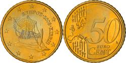 World Coins - Cyprus, 50 Euro Cent, 2008, , Brass, KM:83