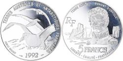 World Coins - Coin, France, Terres Australes, 5 Francs, 1992, Paris, BE, , Silver