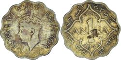 World Coins - Coin, India, Anna, 1943