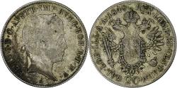 World Coins - Austria, Ferdinand I, 20 Kreuzer, 1848, Vienna, Silver, , KM:2208