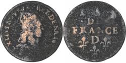 World Coins - France, Louis XIV, Liard de France au buste juvénile, deuxième type