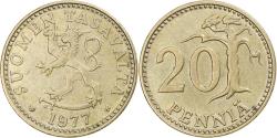World Coins - Finland, 20 Pennia, 1977