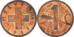 World Coins - Coin, Switzerland, Rappen, 1989
