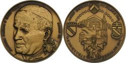 World Coins - France, Medal, Visite de Jean-Paul II à Strasbourg, Religions & beliefs, 1988