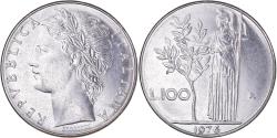 World Coins - Coin, Italy, 100 Lire, 1976, Rome, , Stainless Steel, KM:96.1