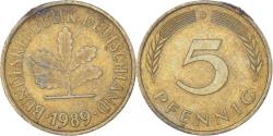World Coins - Coin, Germany, 5 Pfennig, 1989