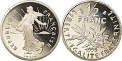 World Coins - Coin, France, Semeuse, 1/2 Franc, 1995, Proof, , Nickel, KM:931.2