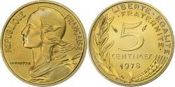 World Coins - France, 5 Centimes, Marianne, 1978, MDP, série FDC, Bronze-Aluminium,