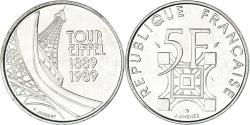 World Coins - Coin, France, 5 Francs, 1989