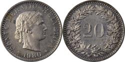 World Coins - Coin, Switzerland, 20 Rappen, 1980