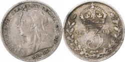 World Coins - United Kingdom, Victoria, 3 Pence, 1900, London, Silver, , KM:777