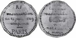 World Coins - France, Medal, Insurrection du 13 Juin, Paris, 1849, Tin,