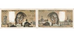 World Coins - France, 500 Francs, Pascal, 1974-09-05, U.43, EF(40-45)