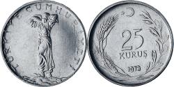World Coins - Turkey, 25 Kurus, 1973