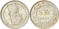 World Coins - Coin, Switzerland, 1/2 Franc, 1964, Bern, , Silver, KM:23