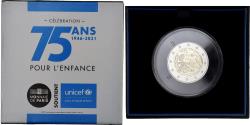 World Coins - France, 2 Euro, 75 ans UNICEF, Proof, 2021, Monnaie de Paris, Bi-Metallic