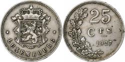 World Coins - Luxembourg, Charlotte, 25 Centimes, 1927, Copper-nickel, , KM:37