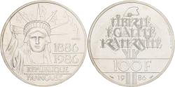 World Coins - France, 100 Francs, Liberté, 1986, MDP, Pattern, Silver,