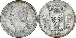 World Coins - Coin, France, Louis XVIII, 1/4 Franc, 1824, Bayonne, , Silver