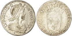 World Coins - Coin, France, Louis XIV, 1/12 Écu à la mèche longue, 1/12 ECU, 10 Sols, 1659