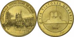 World Coins - France, Token, Paris - Cathédrale Notre Dame de Paris, 2014, Copper-nickel