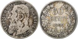 World Coins - Belgium, 50 Centimes, 1909, Silver, , KM:60.1