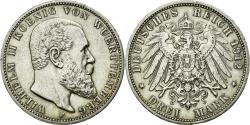 World Coins - Coin, German States, WURTTEMBERG, Wilhelm II, 3 Mark, 1912, Freudenstadt