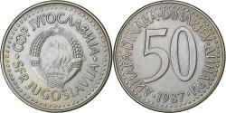 World Coins - Yugoslavia, 50 Dinara, 1987, Copper-Nickel-Zinc, , KM:113