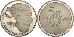 World Coins - Coin, Switzerland, 100th Anniversary - Birth of Ernest Ansermet, 5 Francs, 1983