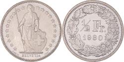 World Coins - Coin, Switzerland, 1/2 Franc, 1980, Bern, Proof, , Copper-nickel