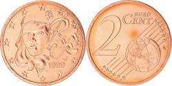 World Coins - France, 2 Euro Cent, 1999, Paris, BU, , Copper Plated Steel, KM:1283