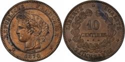 World Coins - France, 10 Centimes, Cérès, 1870, Paris, Bronze,