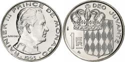 World Coins - Monaco, Rainier III, Franc, 1995, Monnaie de Paris, BU, Nickel,